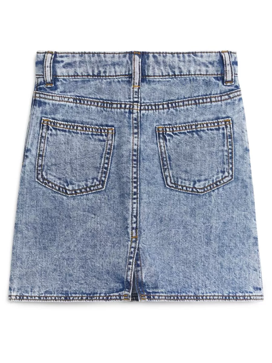 Outlet ARKET Denim Skirt Washed Blue