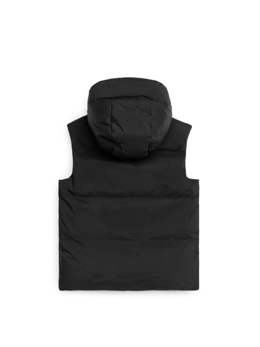 Clearance ARKET Detachable Hood Vest Black