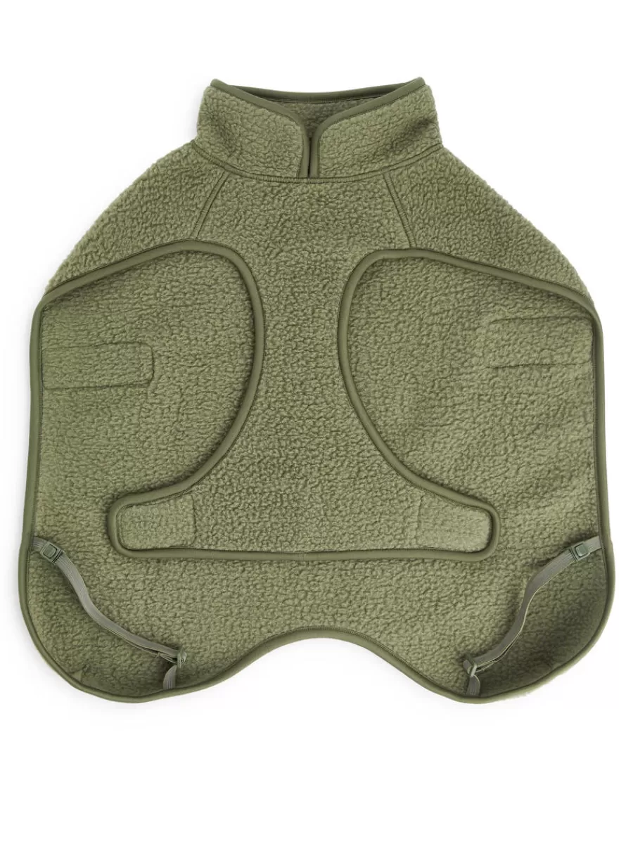 Hot ARKET Dog Fleece Jacket Khaki Green