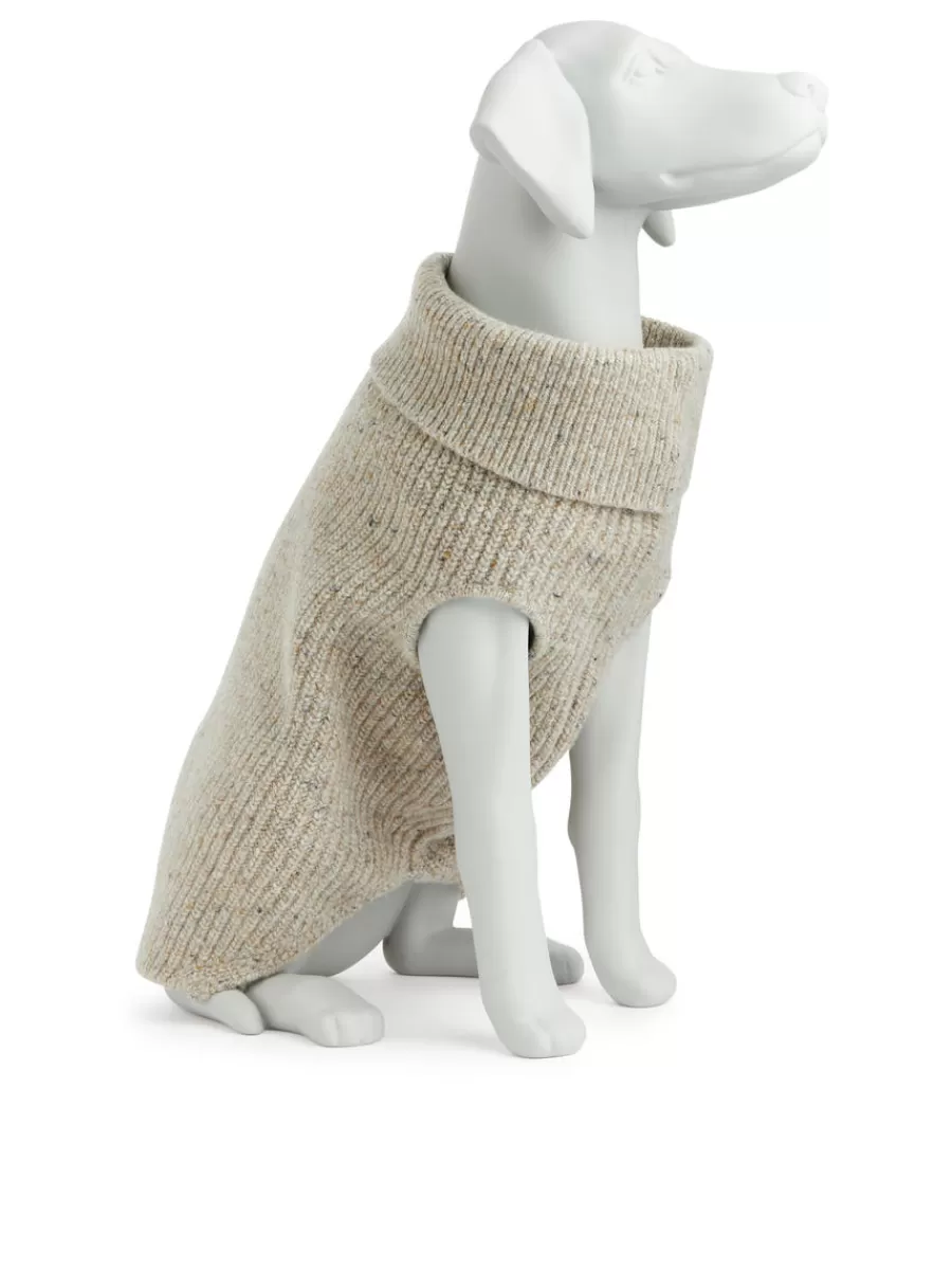 Outlet ARKET Dog Knitted Jumper Beige Melange
