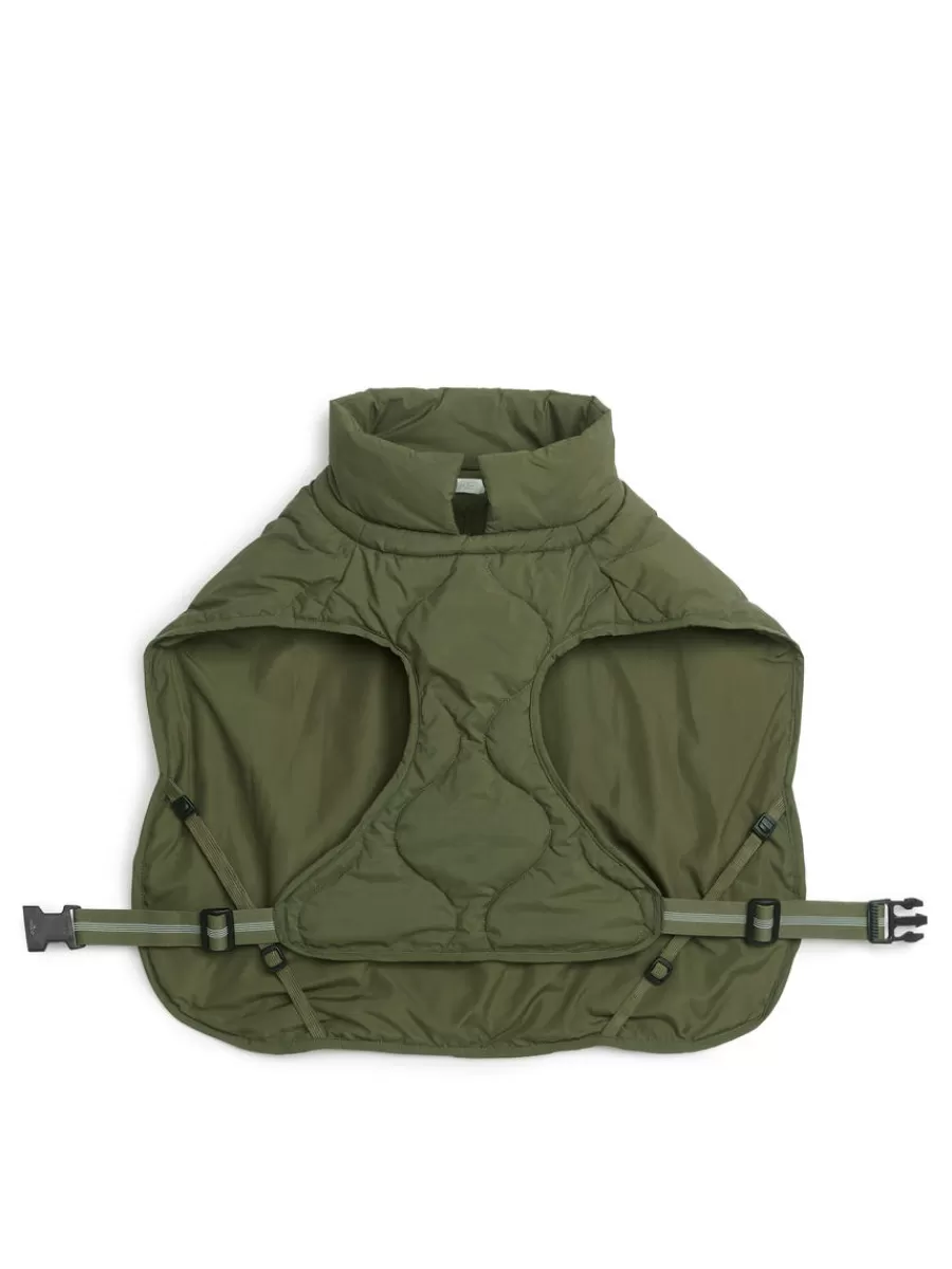 Cheap ARKET Dog Puffer Jacket Green
