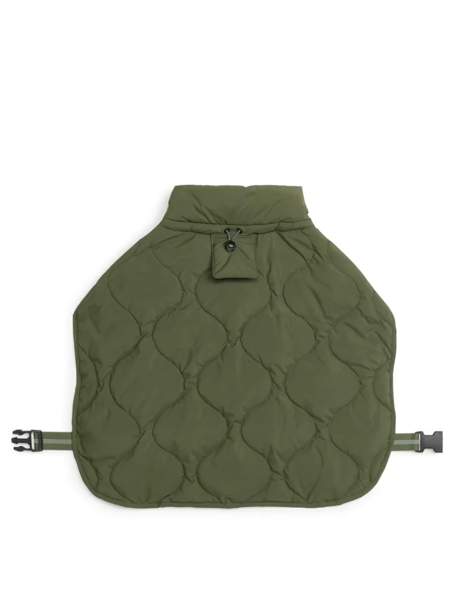 Cheap ARKET Dog Puffer Jacket Green