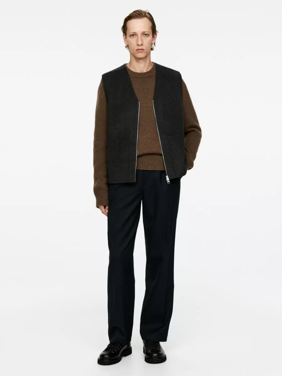 Shop ARKET Double-Face Vest Dark Grey