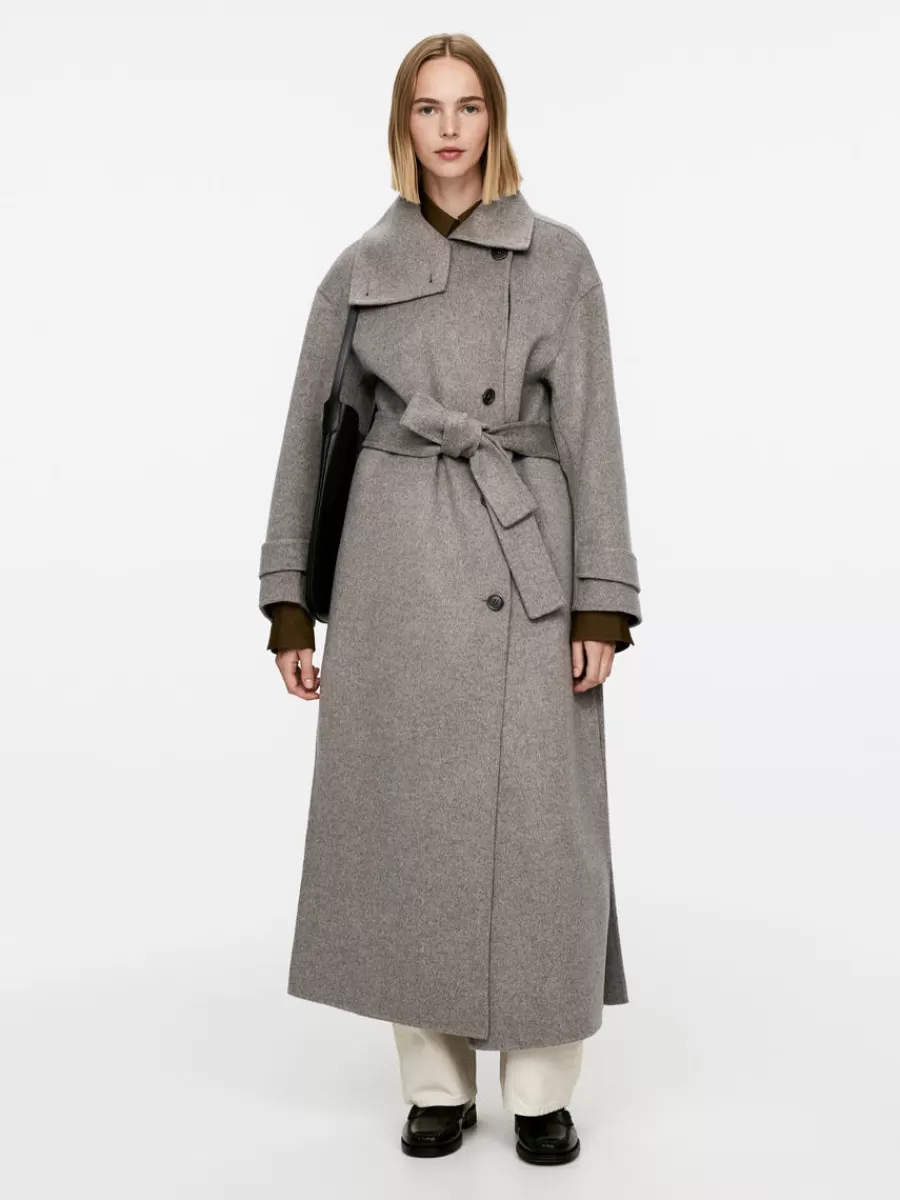 Best Sale ARKET Double-Face Wool Coat Mole