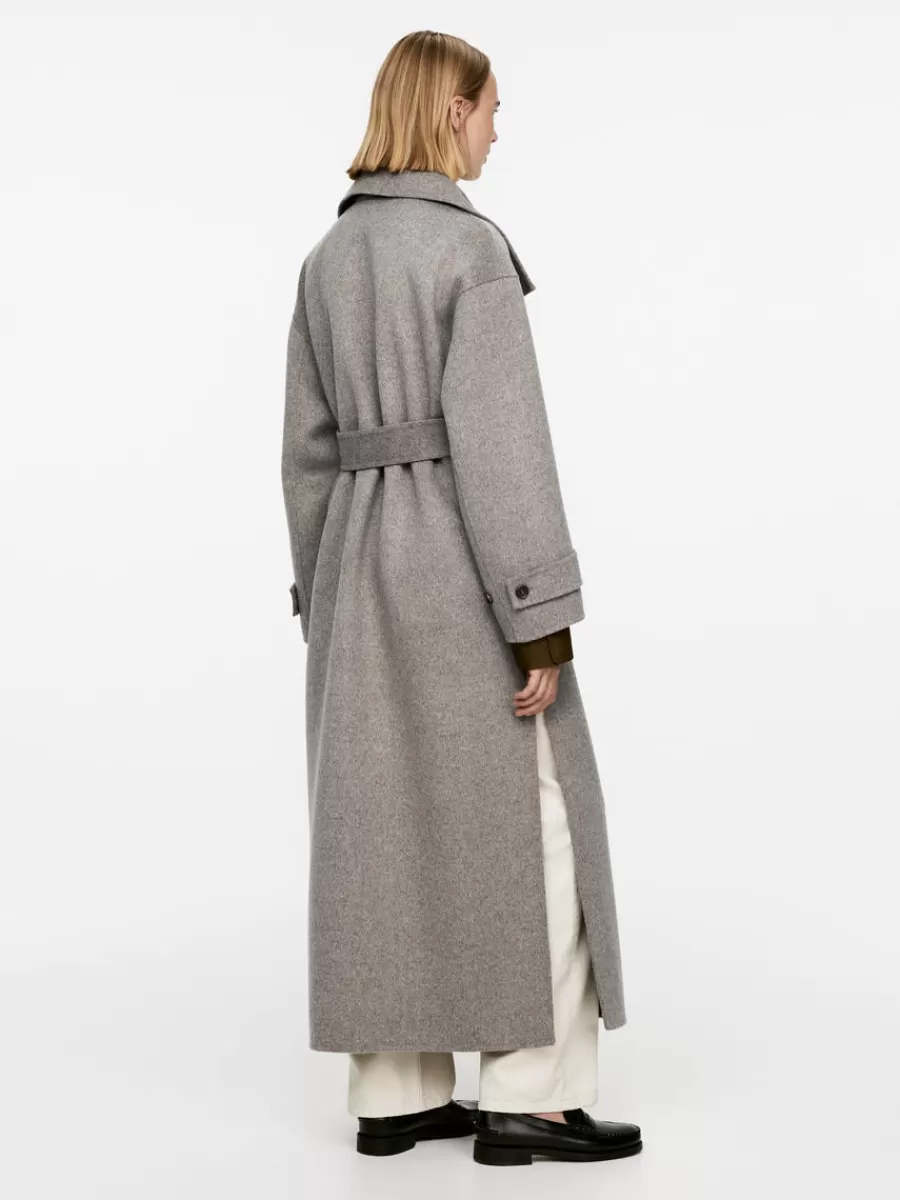 Best Sale ARKET Double-Face Wool Coat Mole