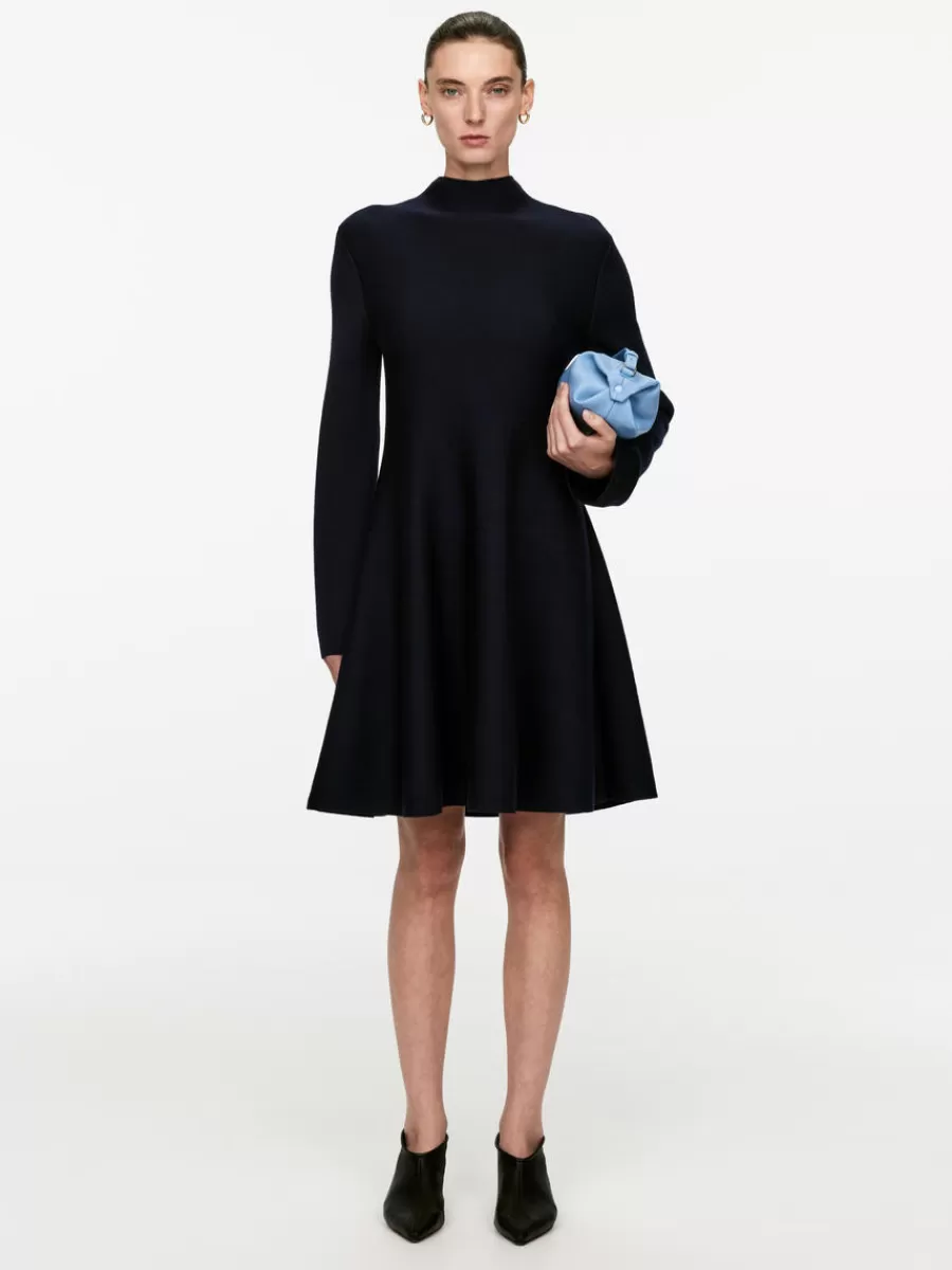 Flash Sale ARKET Double-Knit Dress Dark Blue
