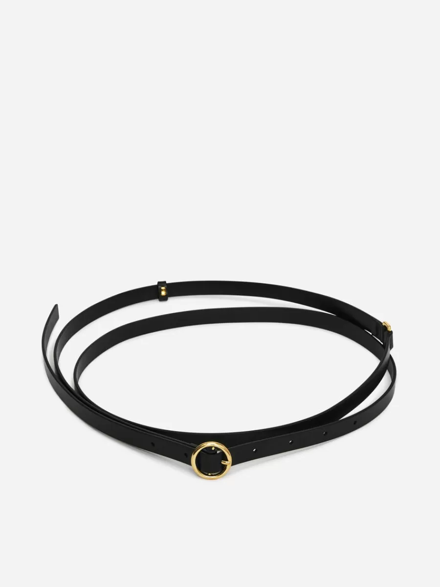 Flash Sale ARKET Double-Wrap Leather Belt Black