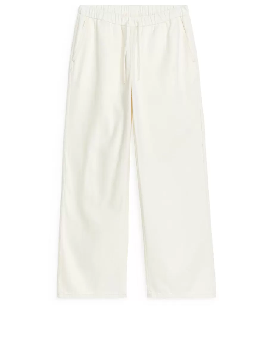 Best ARKET Drawstring Denim Trousers White