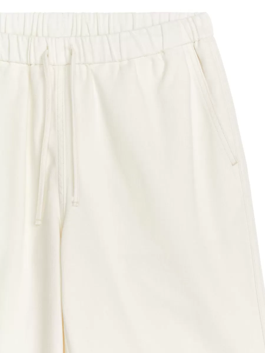 Best ARKET Drawstring Denim Trousers White