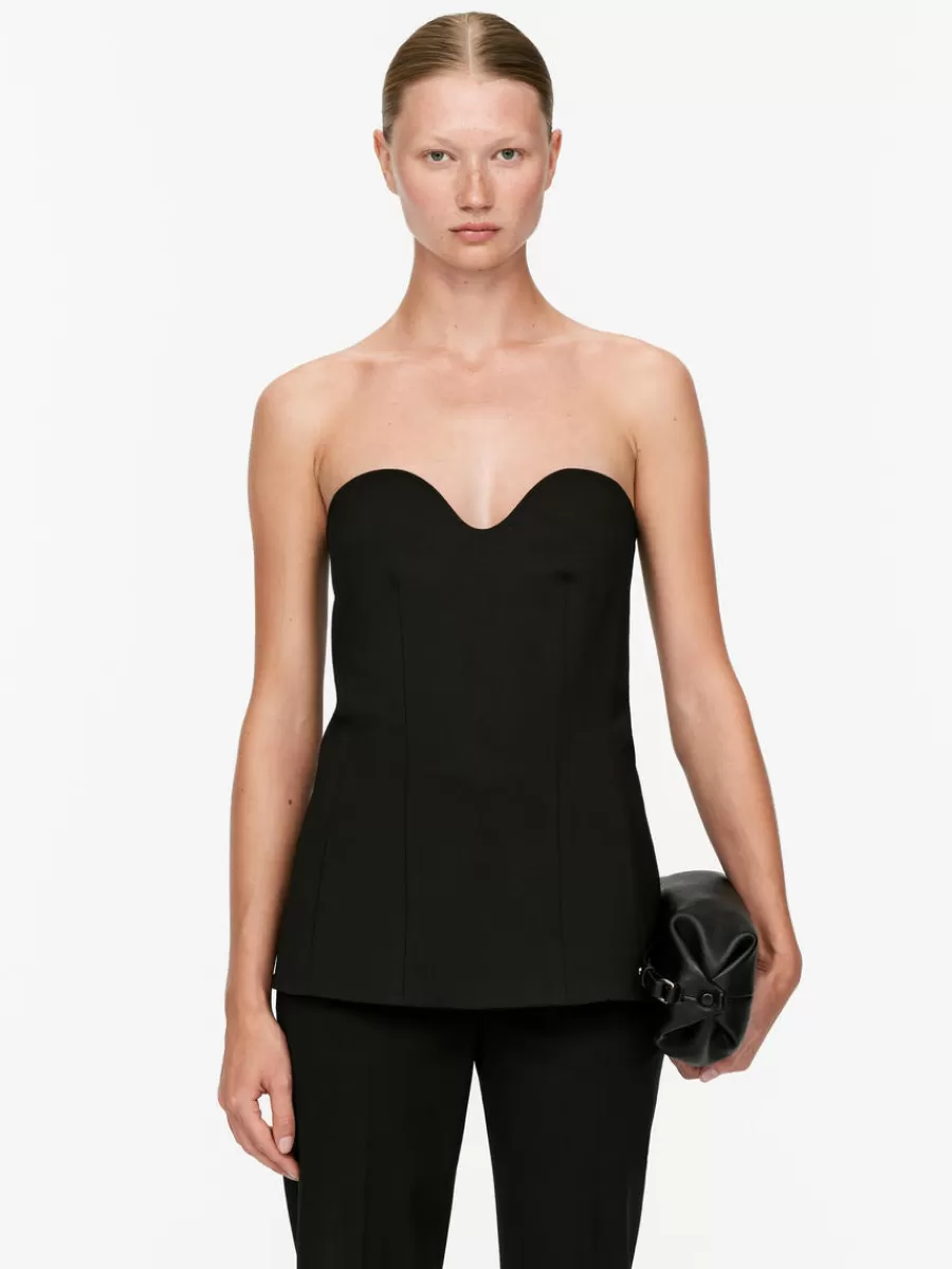Discount ARKET Dressed Bustier Black