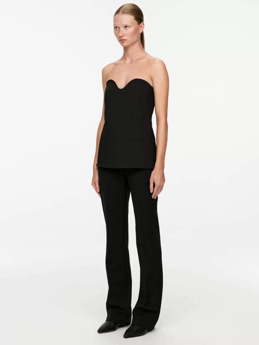Discount ARKET Dressed Bustier Black