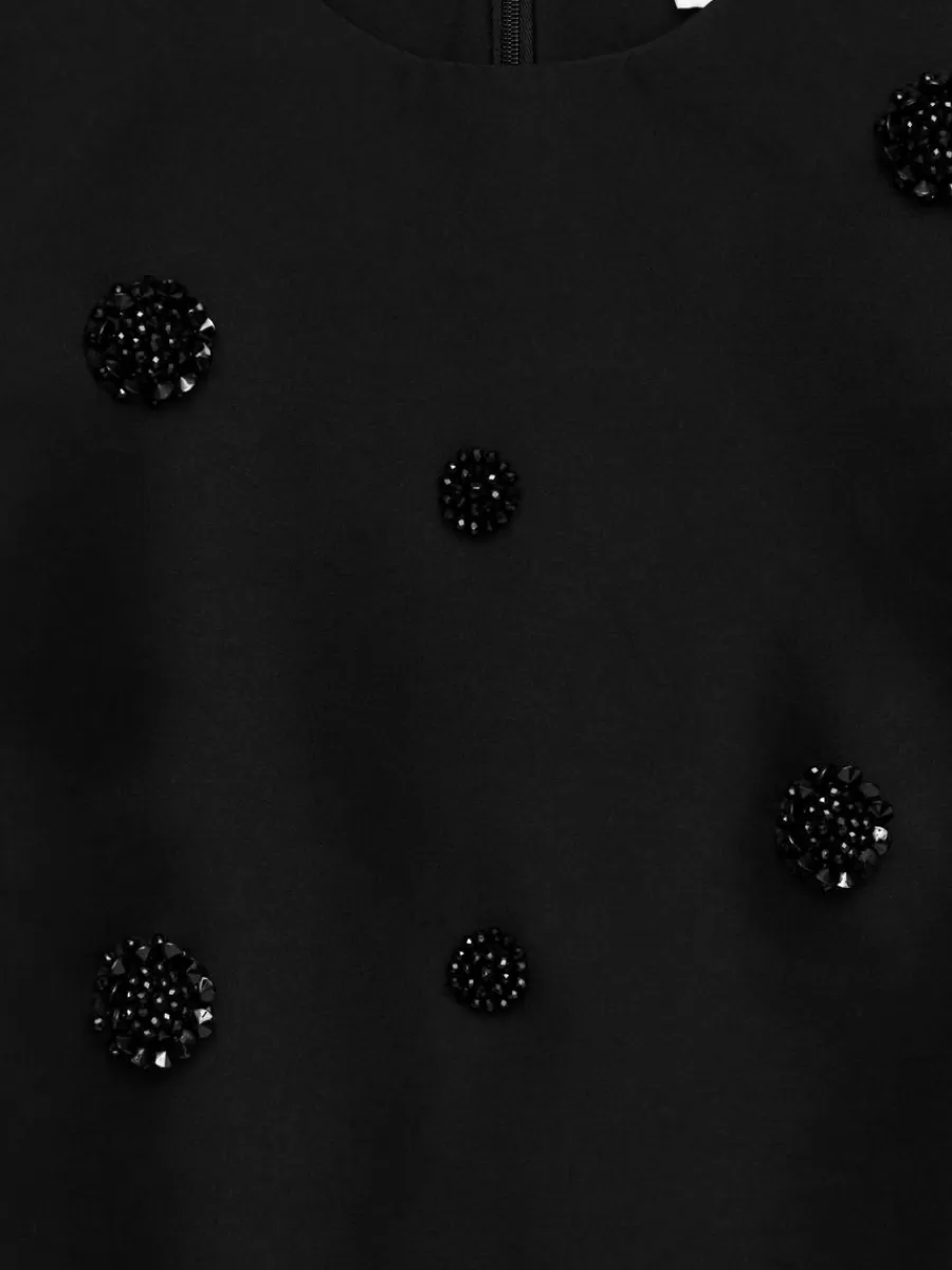 Fashion ARKET Embellished Shift Dress Black
