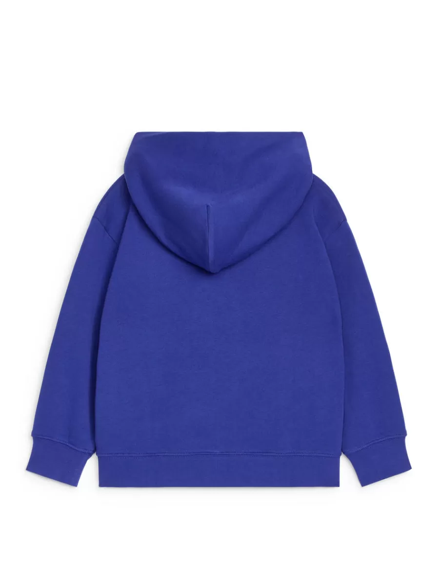 Outlet ARKET Embroidered Hoodie Blue