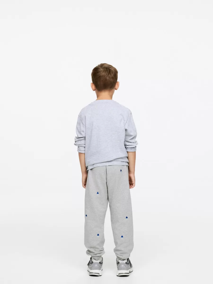 Best Sale ARKET Embroidered Sweatpants Grey Melange