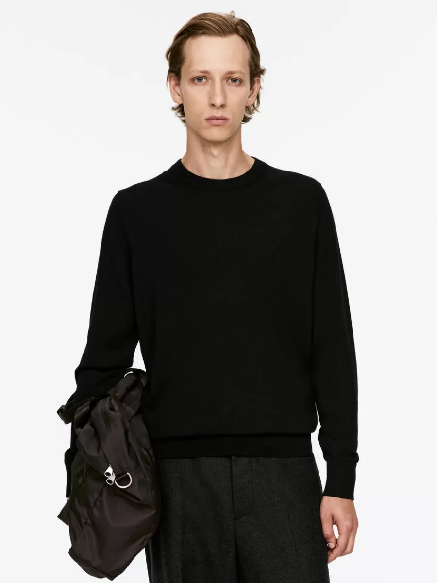 Discount ARKET Fine Knit Merino Jumper Black