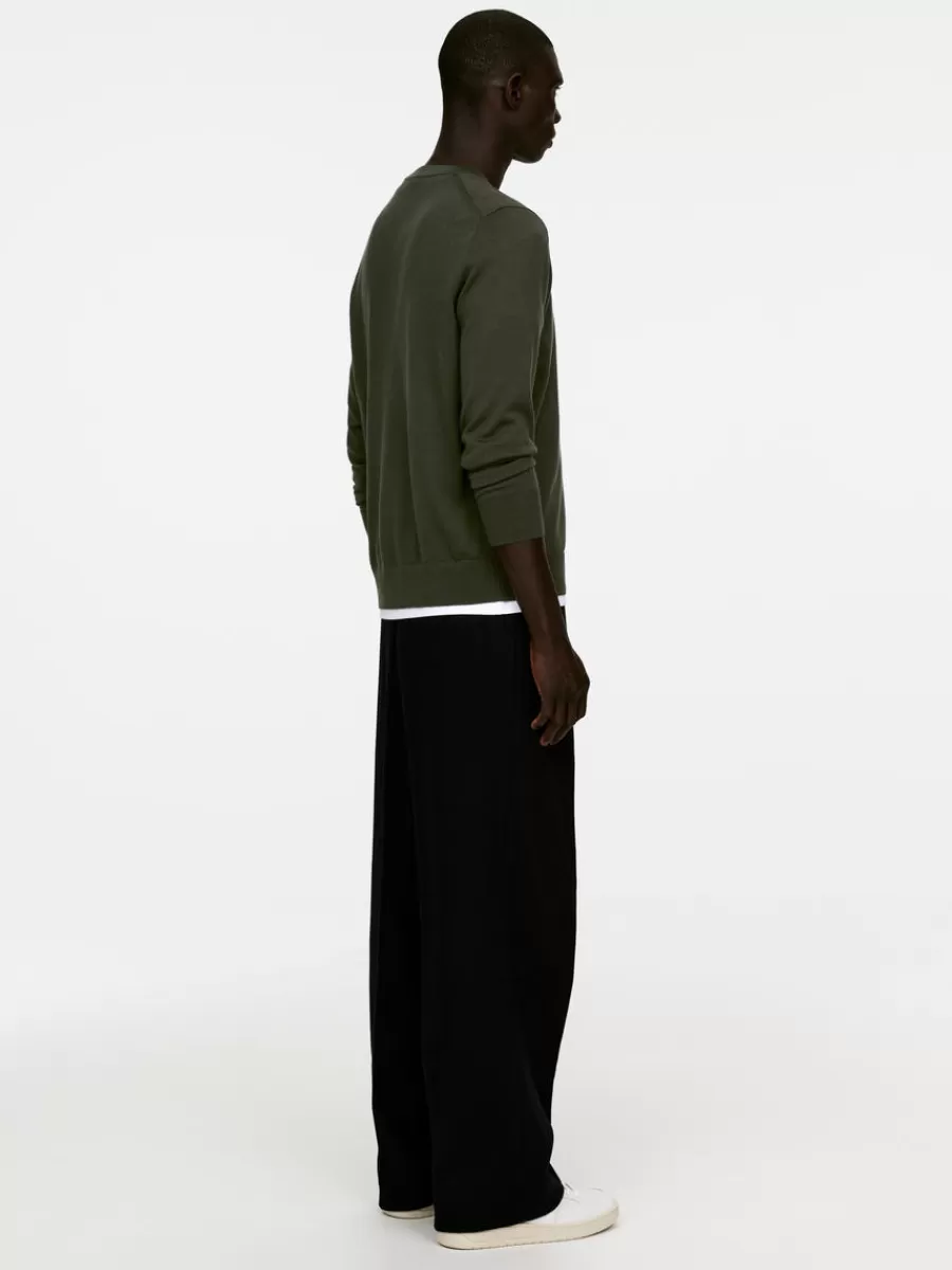 Best Sale ARKET Fine Knit Merino Jumper Dark Green