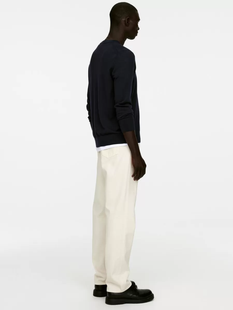 Discount ARKET Fine Knit Merino Jumper Dark Blue