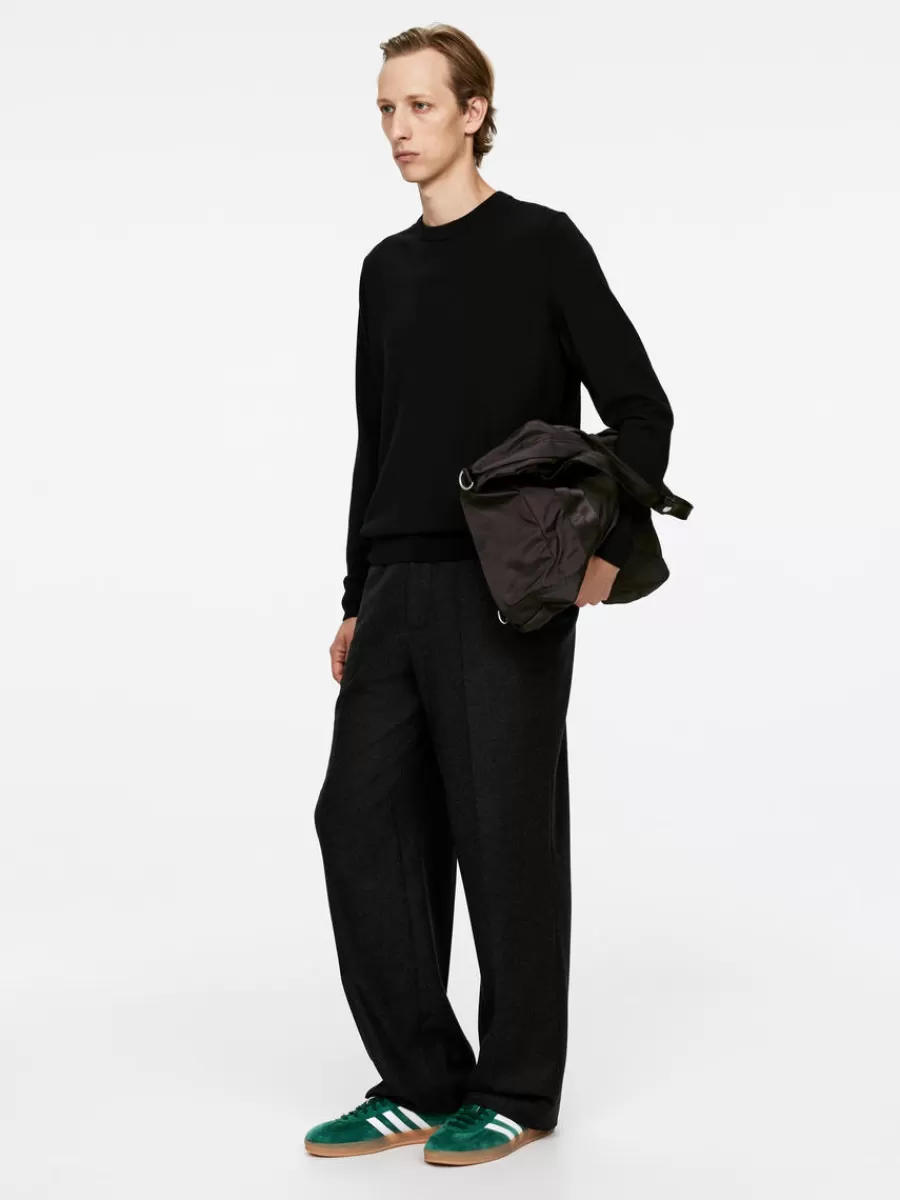 Discount ARKET Fine Knit Merino Jumper Black