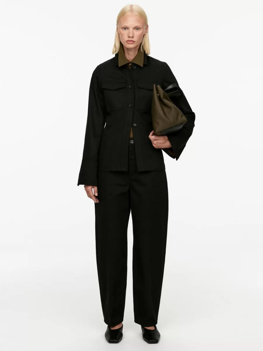 Discount ARKET Fitted Denim Jacket Black