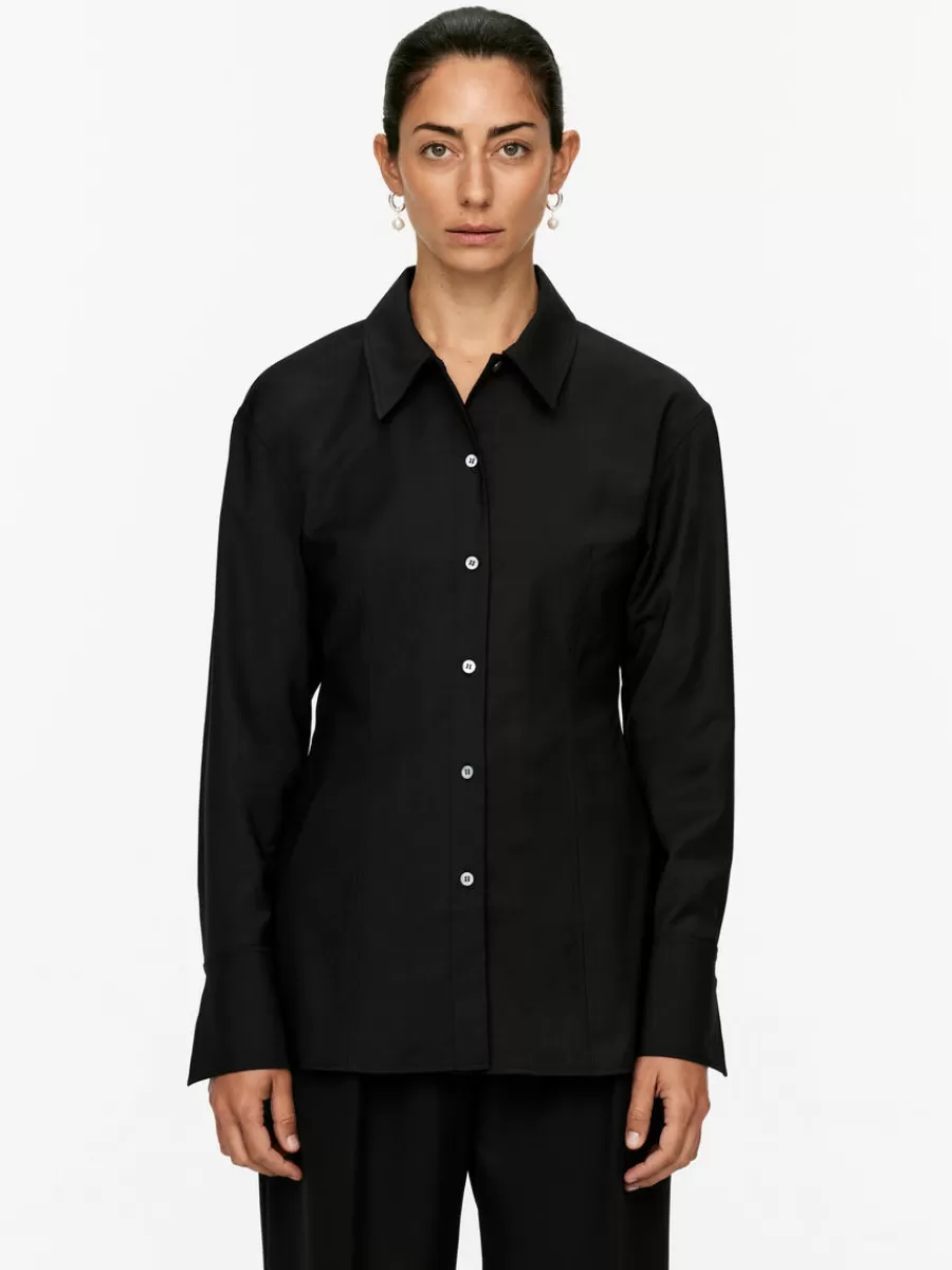 Sale ARKET Fitted Shirt Black