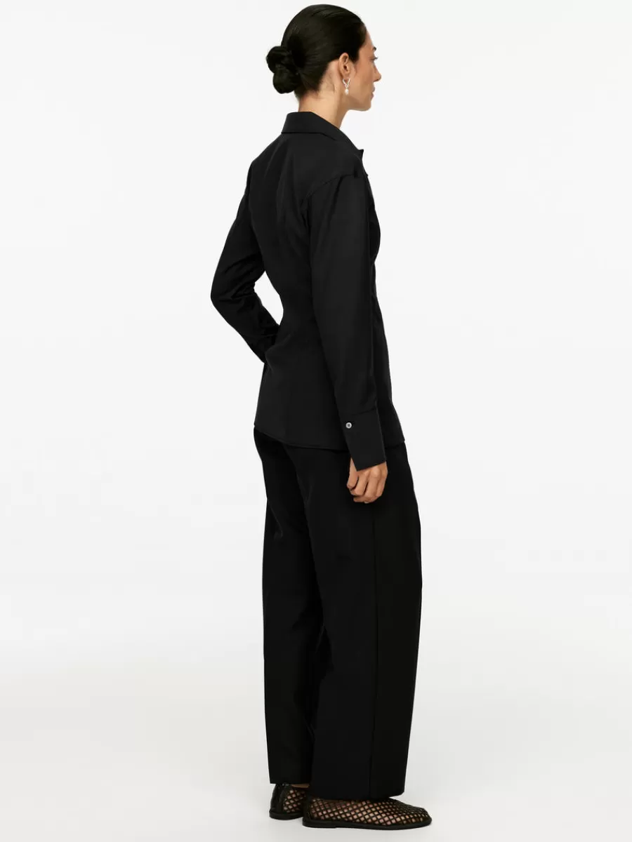 Sale ARKET Fitted Shirt Black