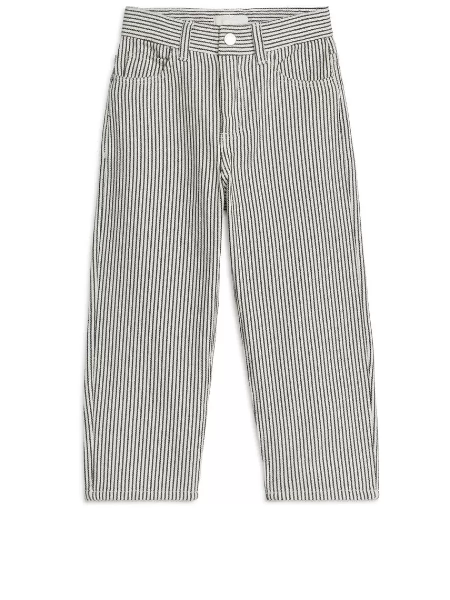 Best ARKET Five-Pocket Trousers Black/Off White