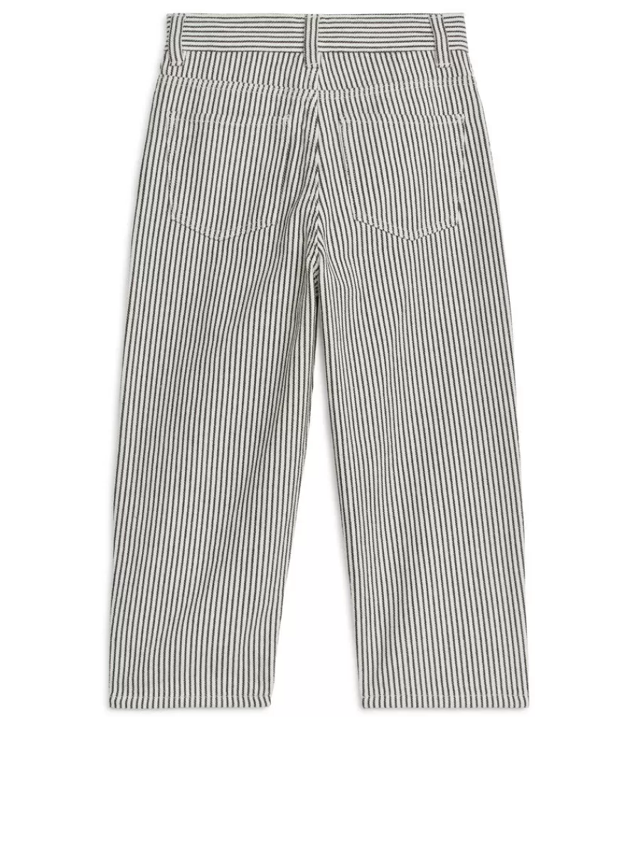 Best ARKET Five-Pocket Trousers Black/Off White