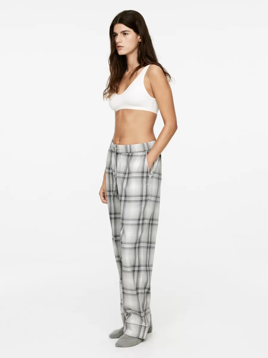 Best Sale ARKET Flannel Pyjama Trousers Grey/Checkered