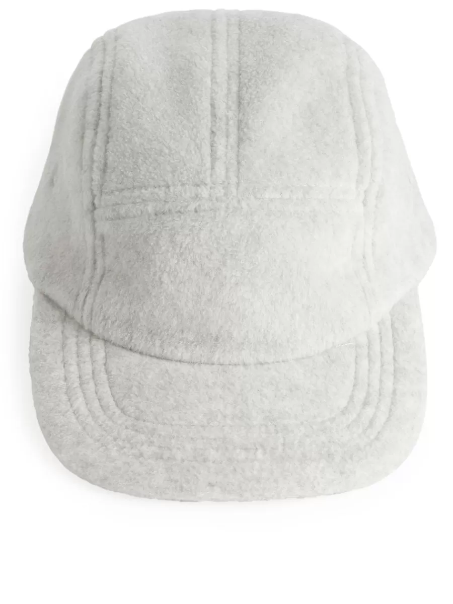 Fashion ARKET Fleece Cap Grey Melange