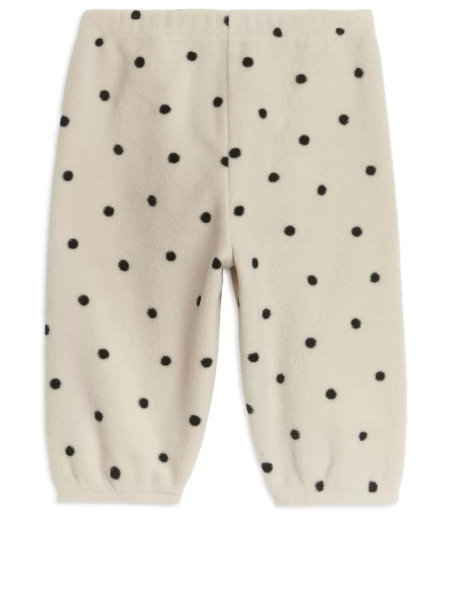 Best Sale ARKET Fleece Sweatpants White/Black