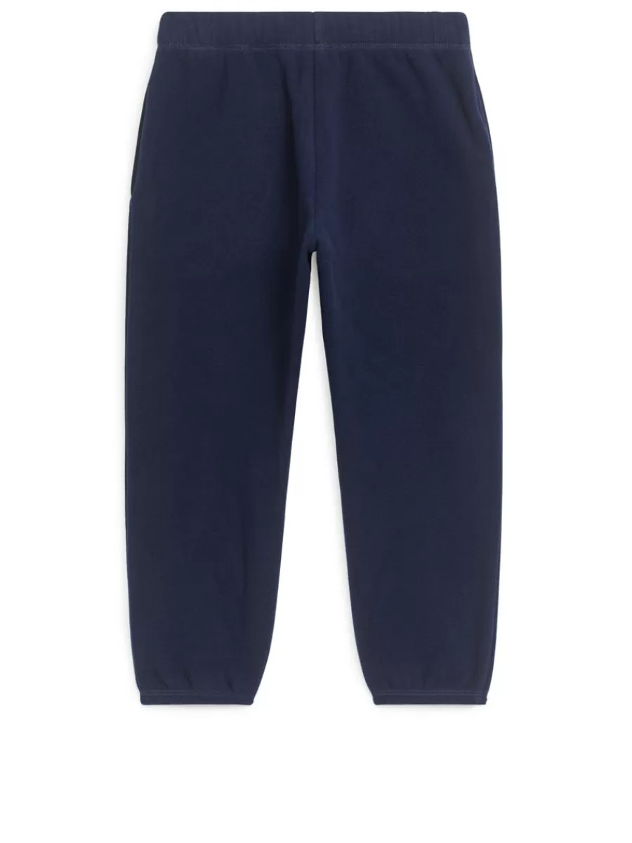 Cheap ARKET Fleece Sweatpants Dark Blue