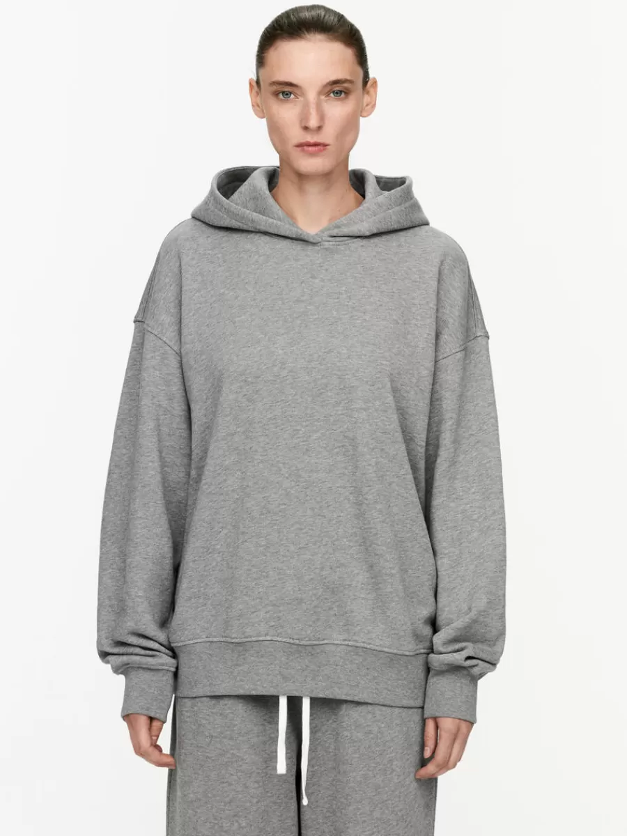 Outlet ARKET French Terry Hoodie Grey Melange