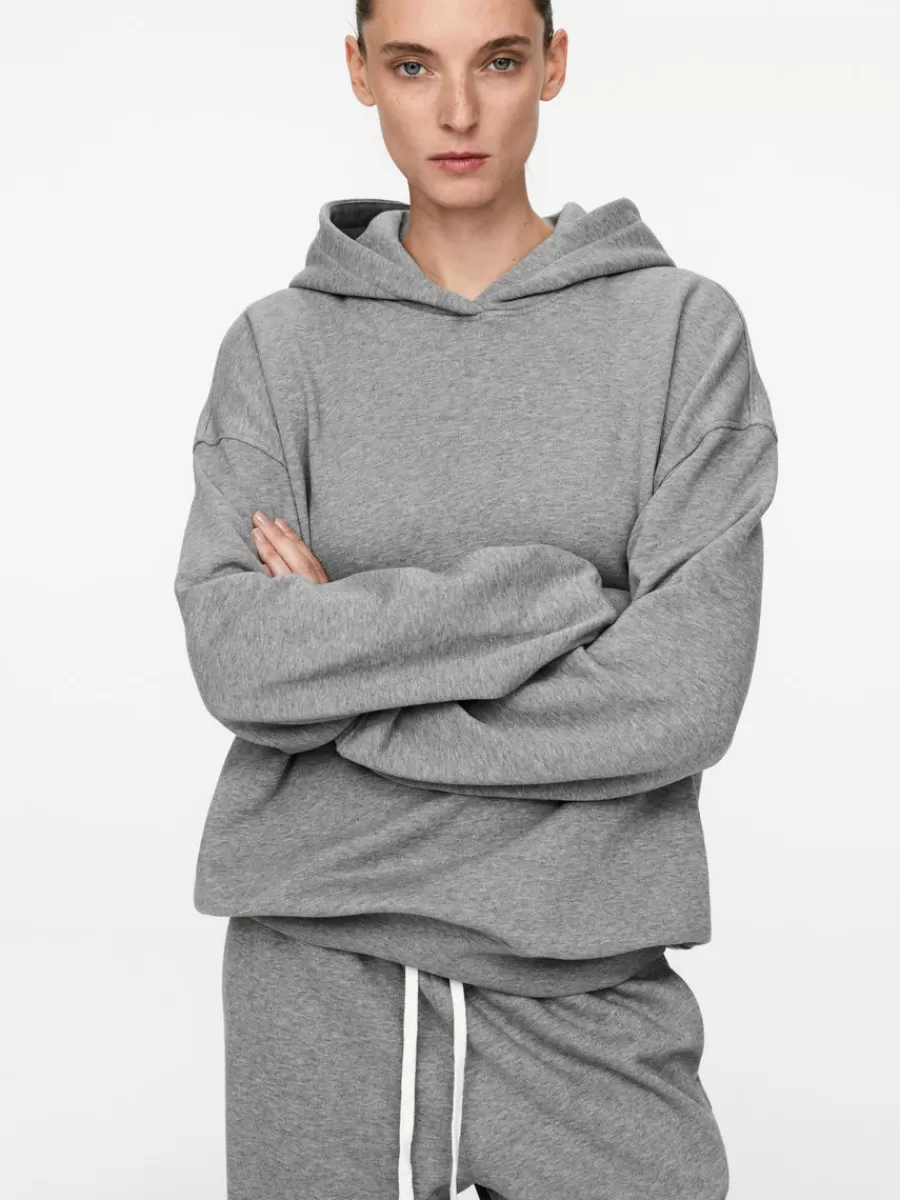 Outlet ARKET French Terry Hoodie Grey Melange