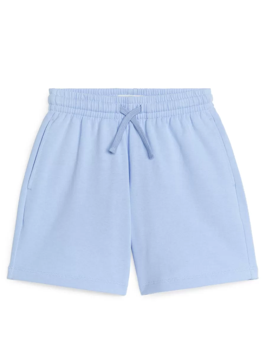 Best Sale ARKET French Terry Shorts Light Blue