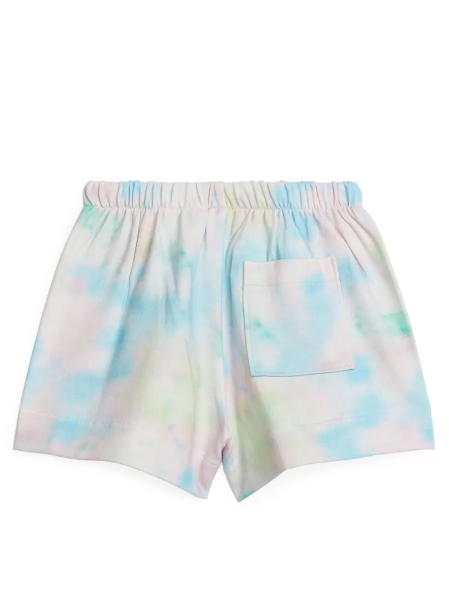 Best Sale ARKET French Terry Shorts Blue/Tie-Dye