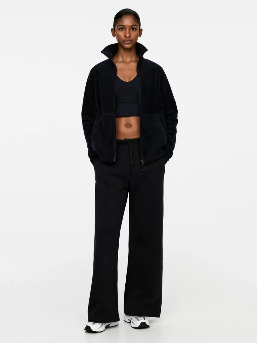 New ARKET French Terry Sweatpants Dark Blue