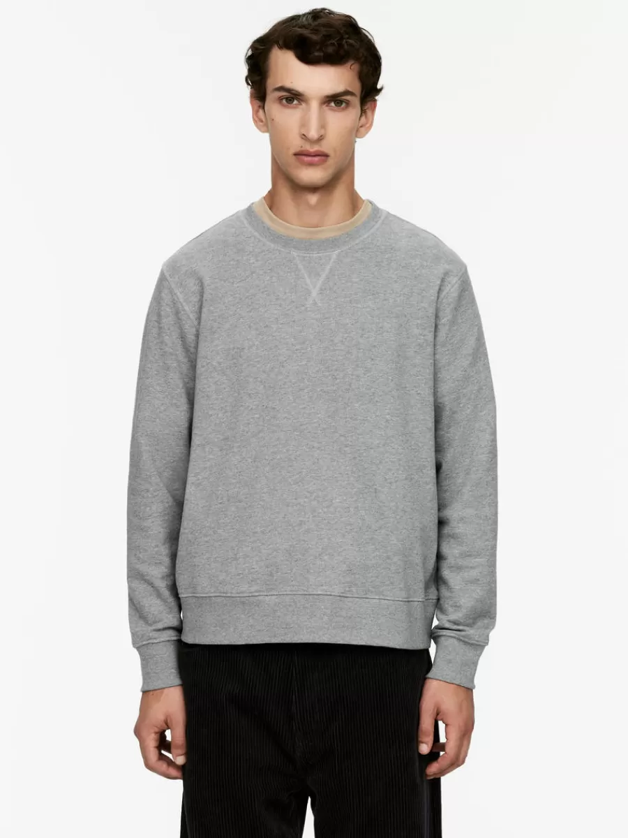 Hot ARKET French Terry Sweatshirt Grey Melange