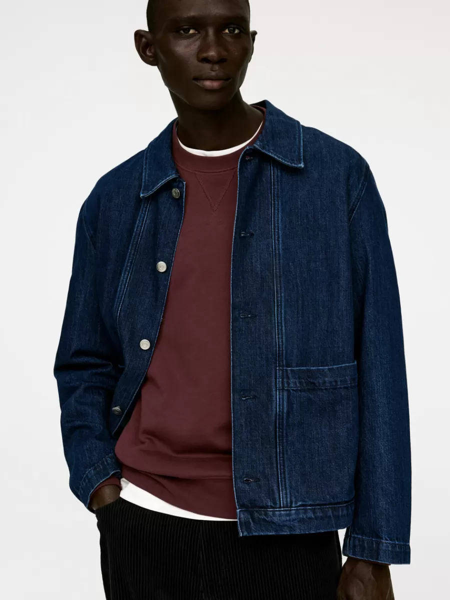 Online ARKET French Terry Sweatshirt Burgundy