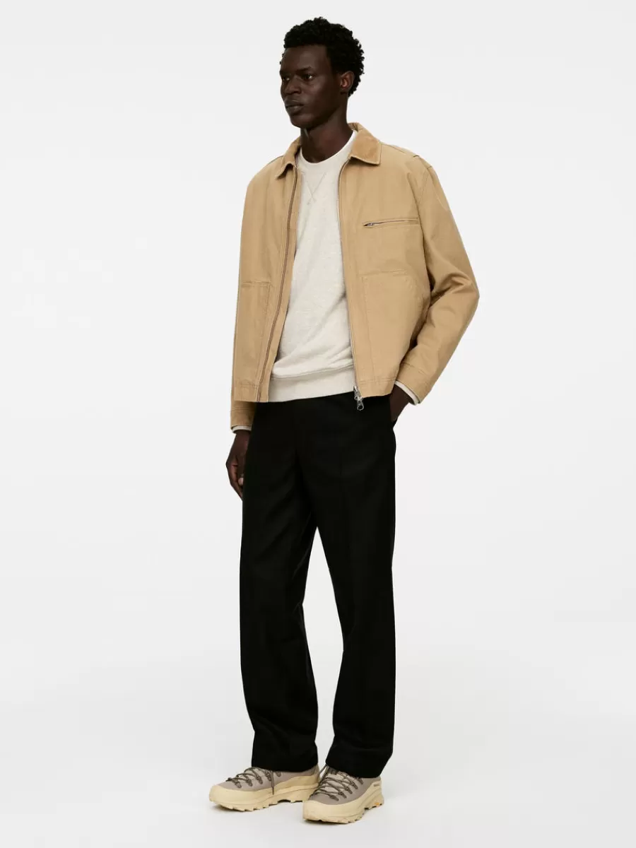 Sale ARKET French Terry Sweatshirt Light Beige Melange