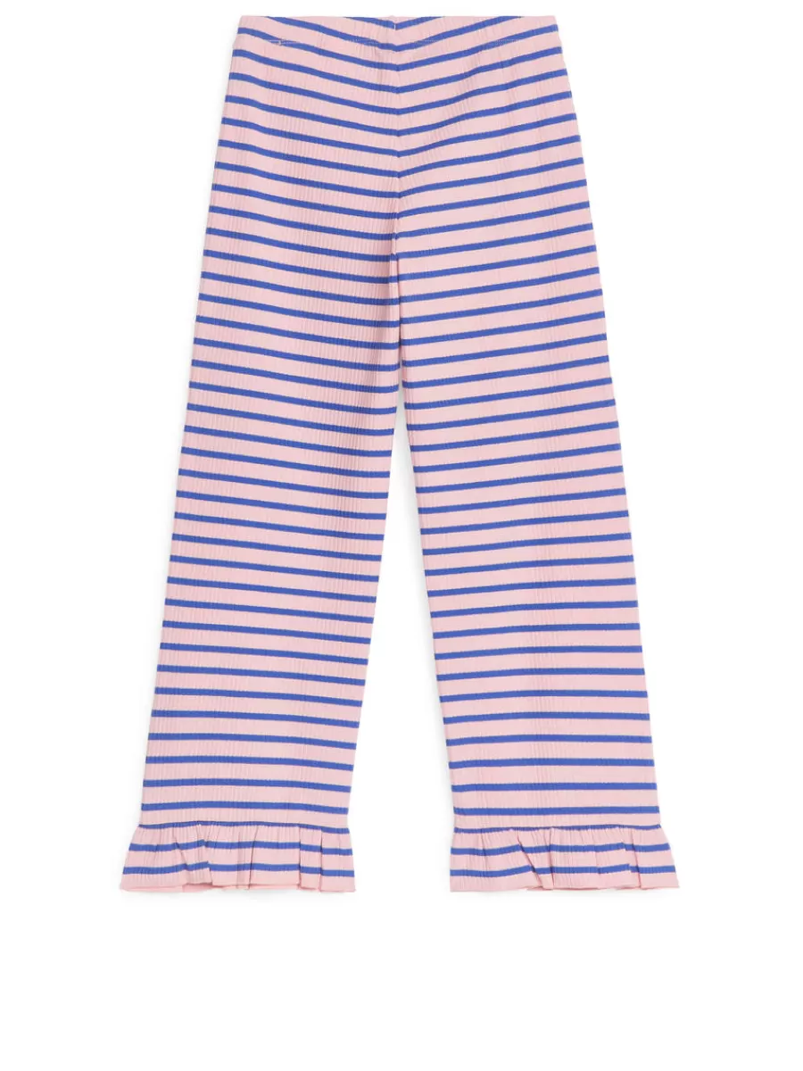 Outlet ARKET Frill Jersey Trousers Pink/Blue
