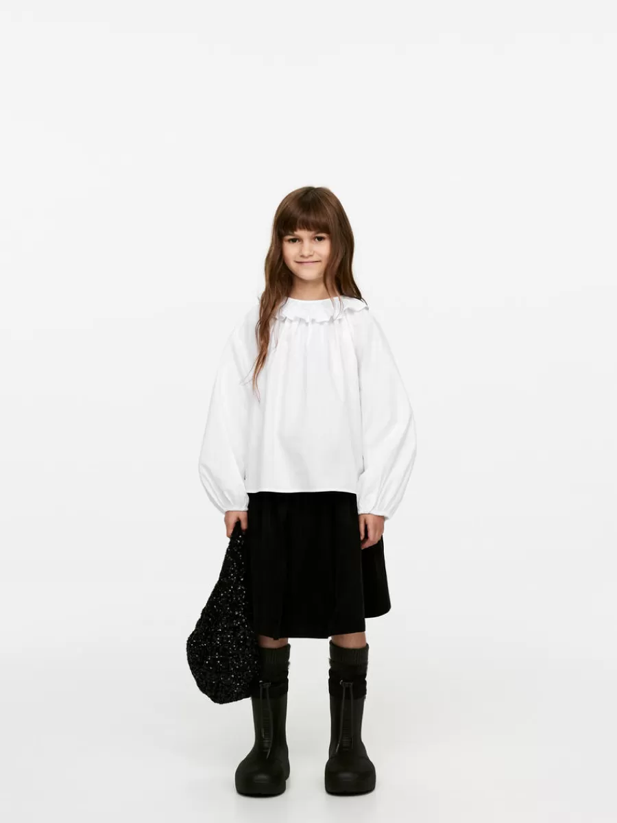 Shop ARKET Frill-Collar Blouse White