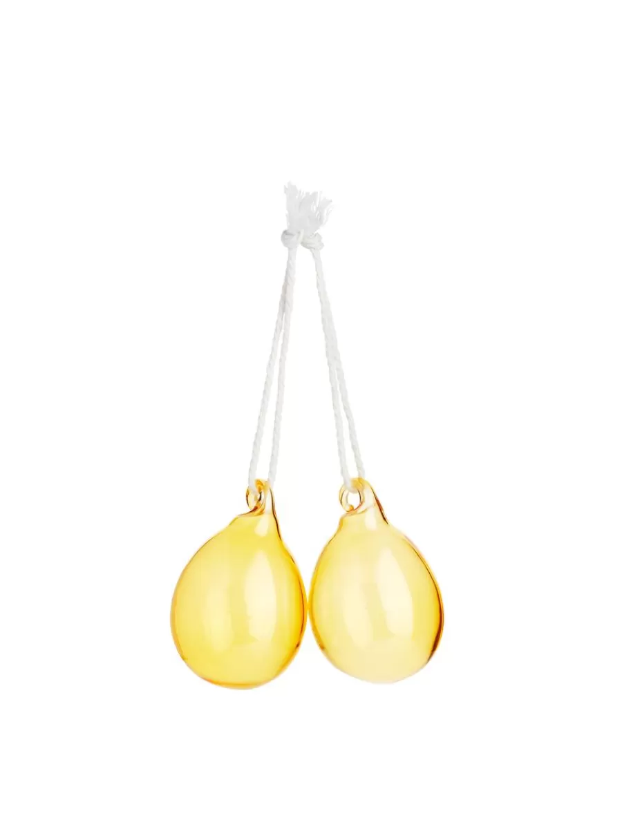 Best ARKET Glass Eggs Set Of 2 Yellow