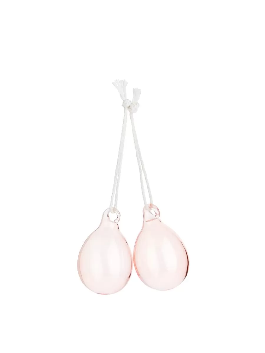 Store ARKET Glass Eggs Set Of 2 Pink
