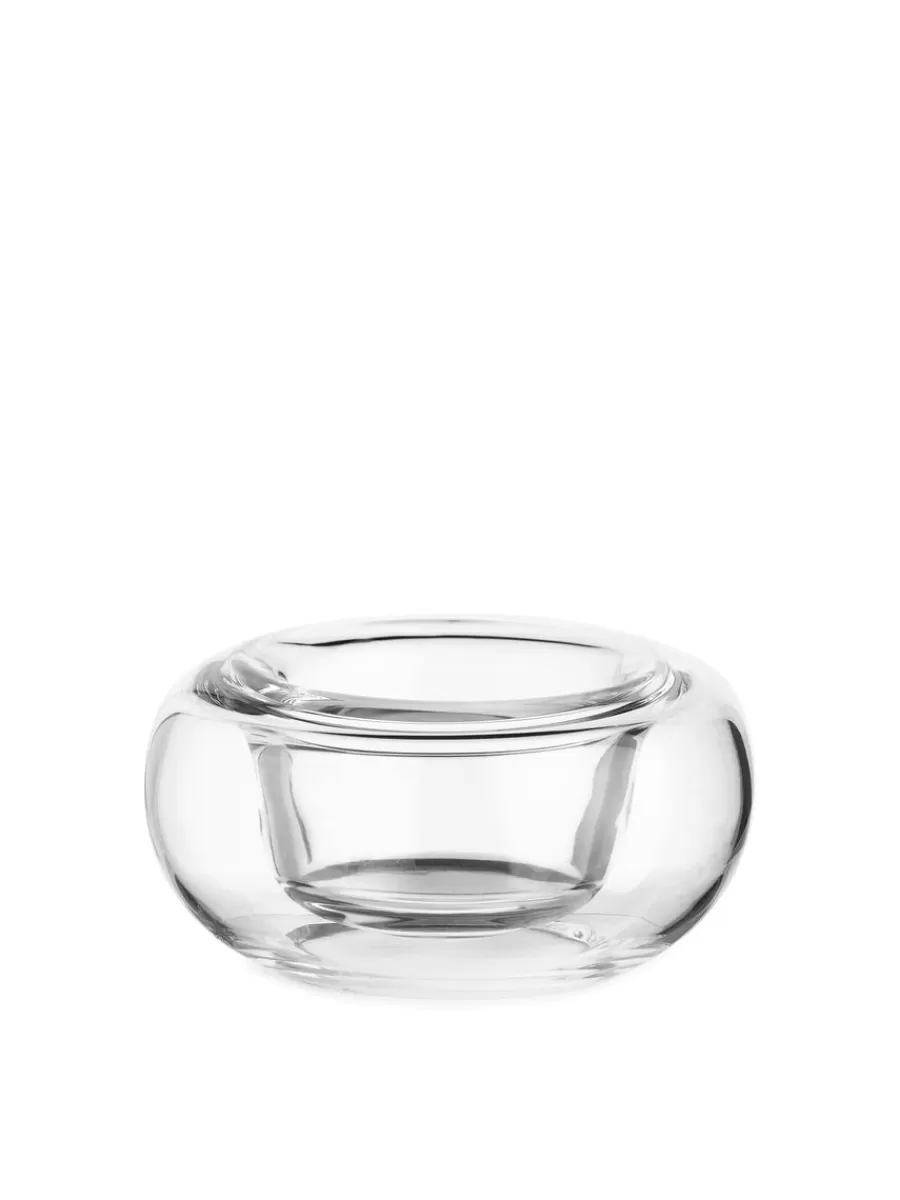 Fashion ARKET Glass Tealight Holder Transparent