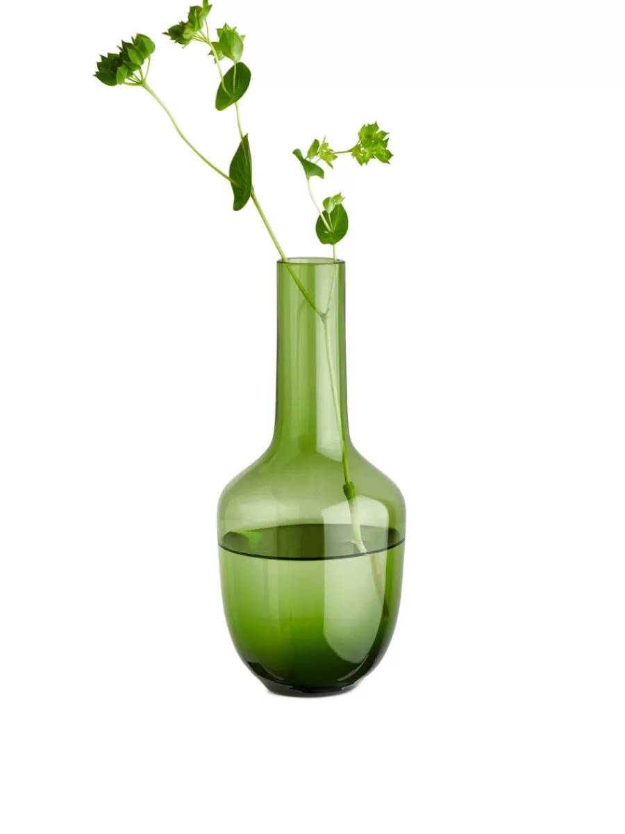 Discount ARKET Glass Vase 16 Cm Green