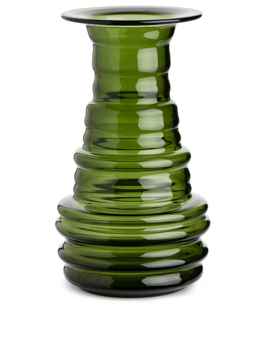 Online ARKET Glass Vase 24 Cm Green