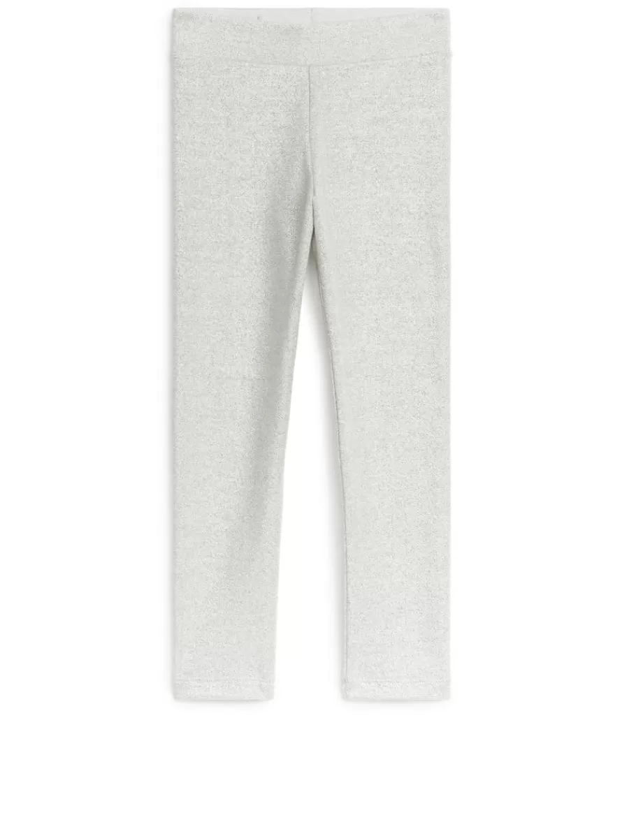 Cheap ARKET Glittery Leggings Beige/Glitter