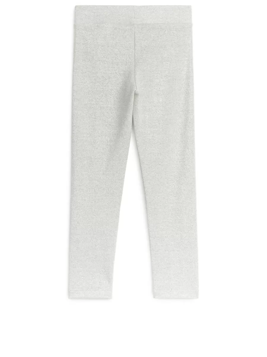 Cheap ARKET Glittery Leggings Beige/Glitter