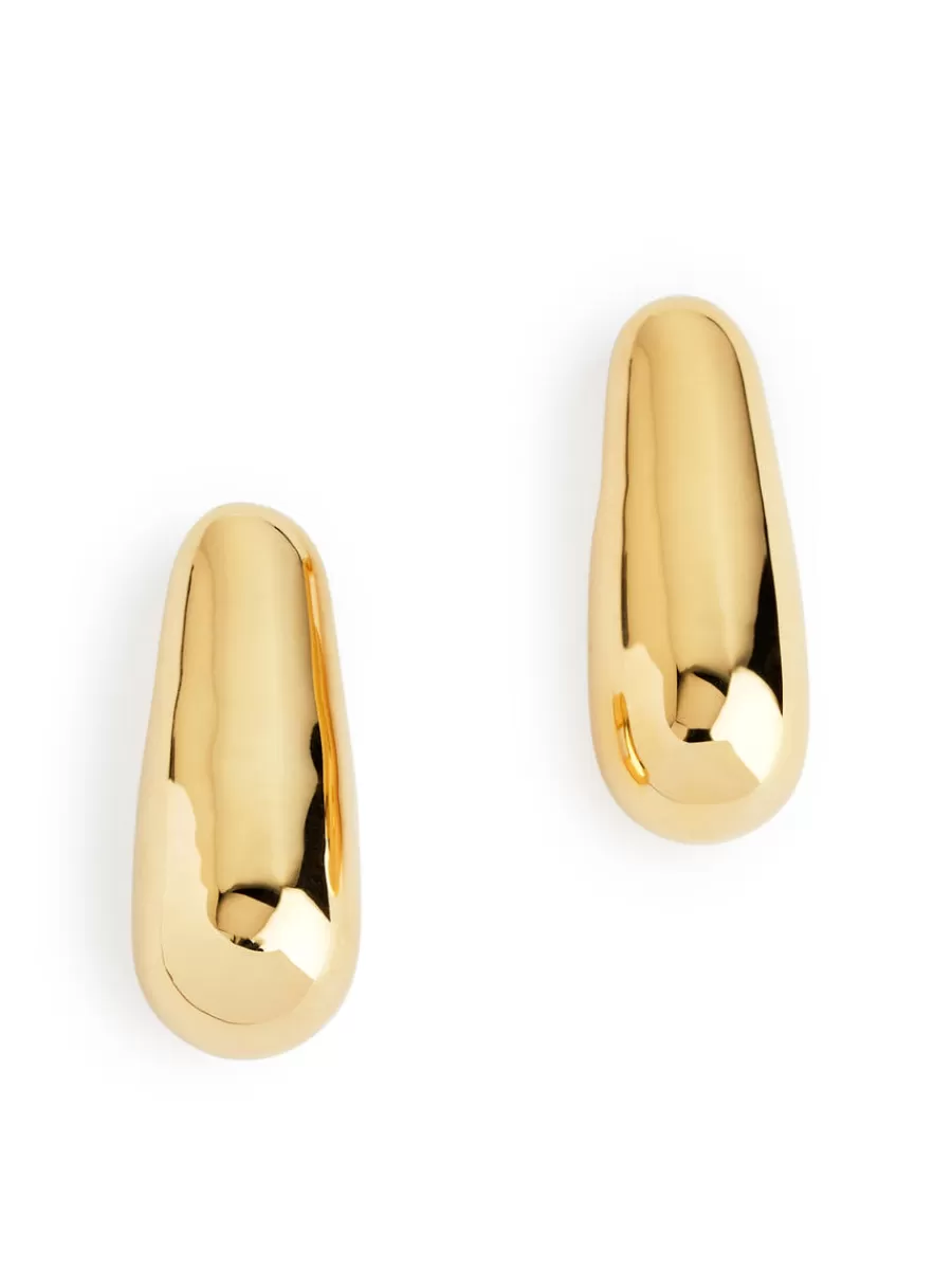 Discount ARKET -Plated Drop Earrings Gold