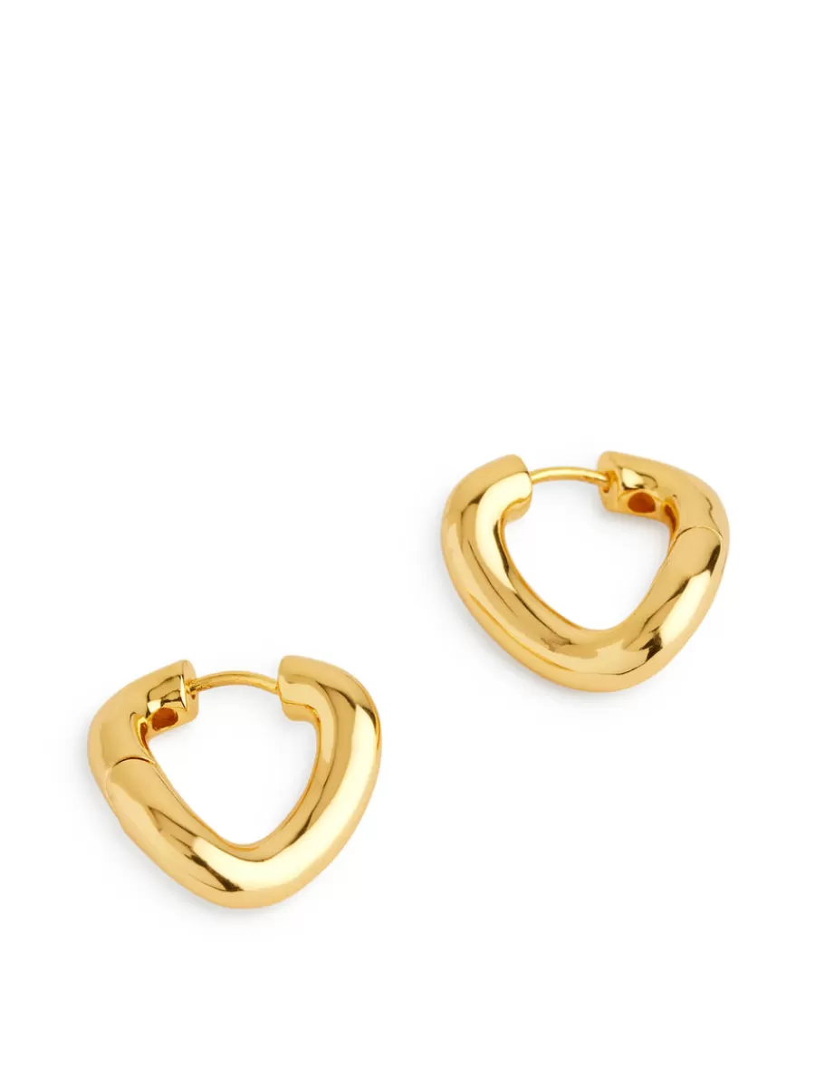 Best Sale ARKET -Plated Twisted Hoop Earrings Gold